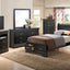 Upholstered Panel Sleigh Bed Design