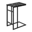 Accent Table, C - Shaped, Modern Design - Black