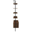 Wendell - 4 Shelf Storage Wall Bookshelf - Walnut