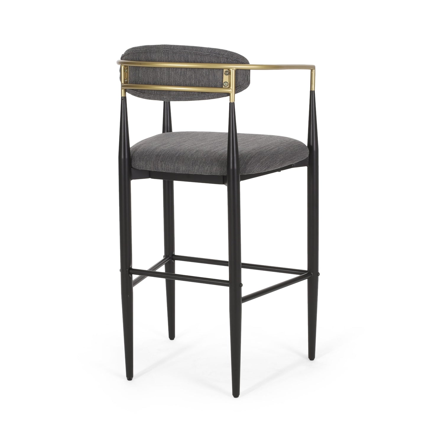 Upholstered Bar Stools With Backs For Kitchen Island (Set of 2)