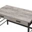 Disho - Weathered Writing Desk With USB - Oak