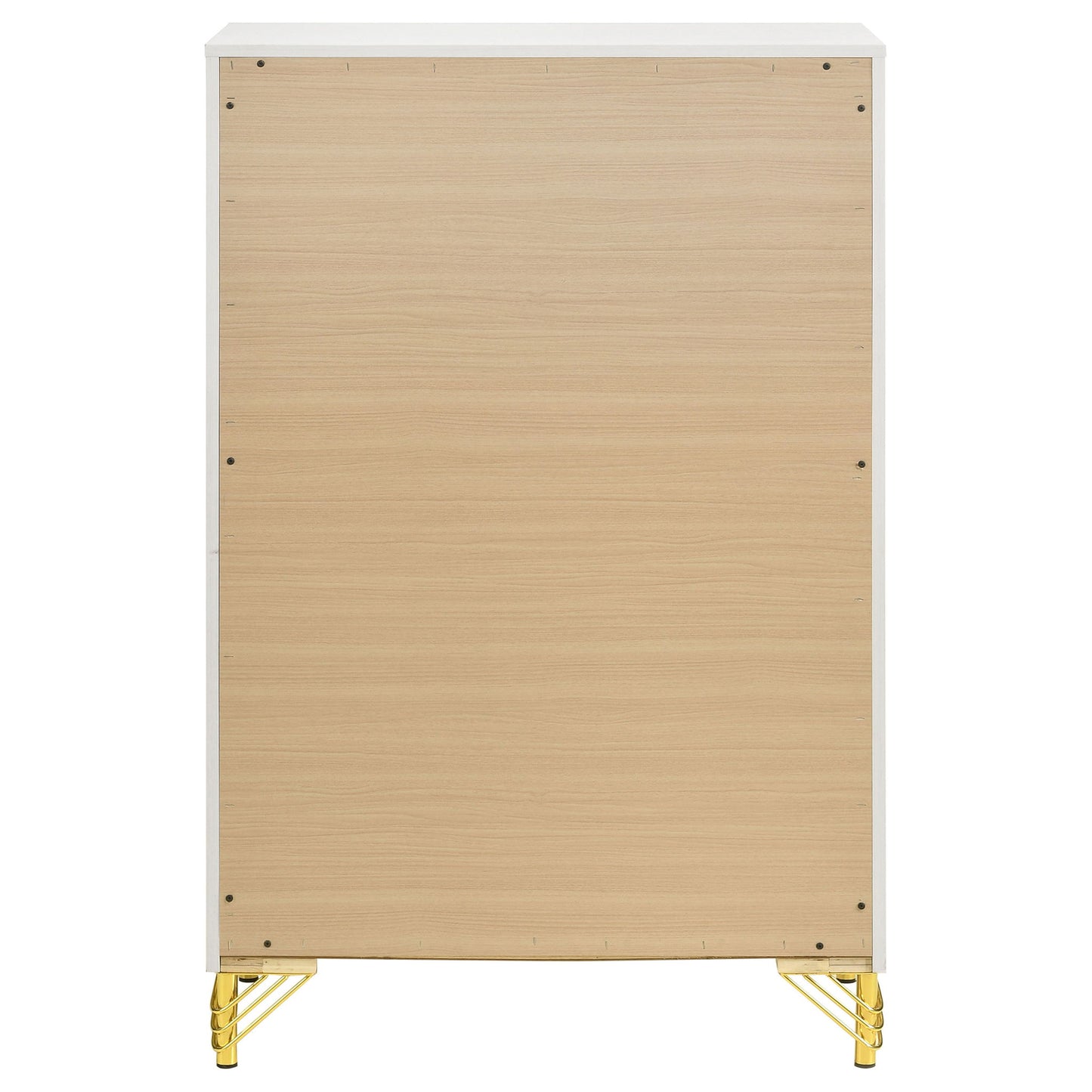 Chesney - 5 Drawer Chest With Trim - White