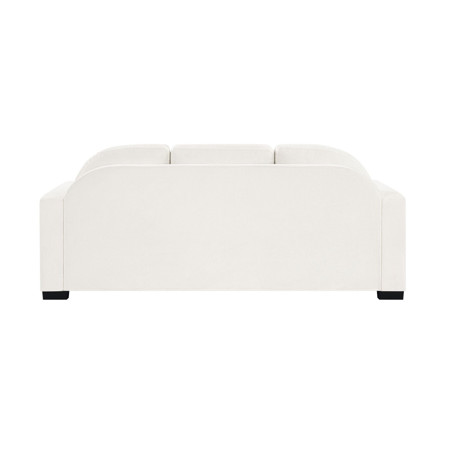 Modern 3 Seater Sofa With Curved Backrest