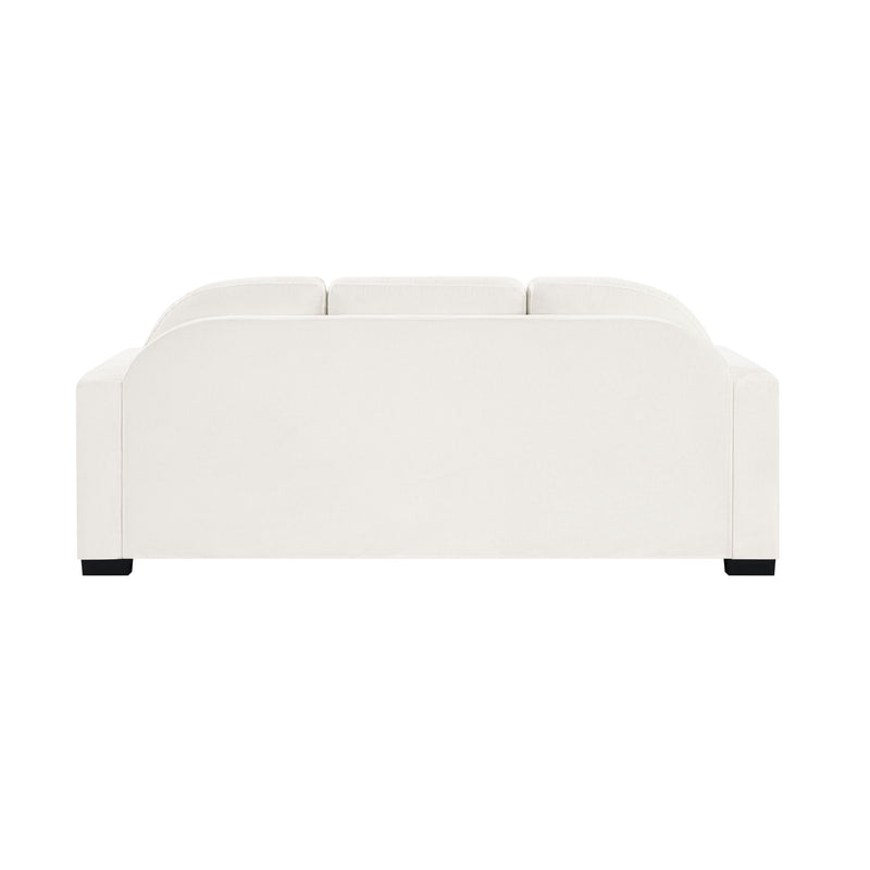 Modern 3 Seater Sofa With Curved Backrest