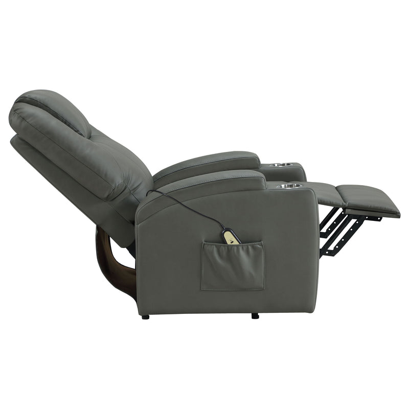 Macklin - Power Lift Massage Recliner With Heat And Dual Cupholders