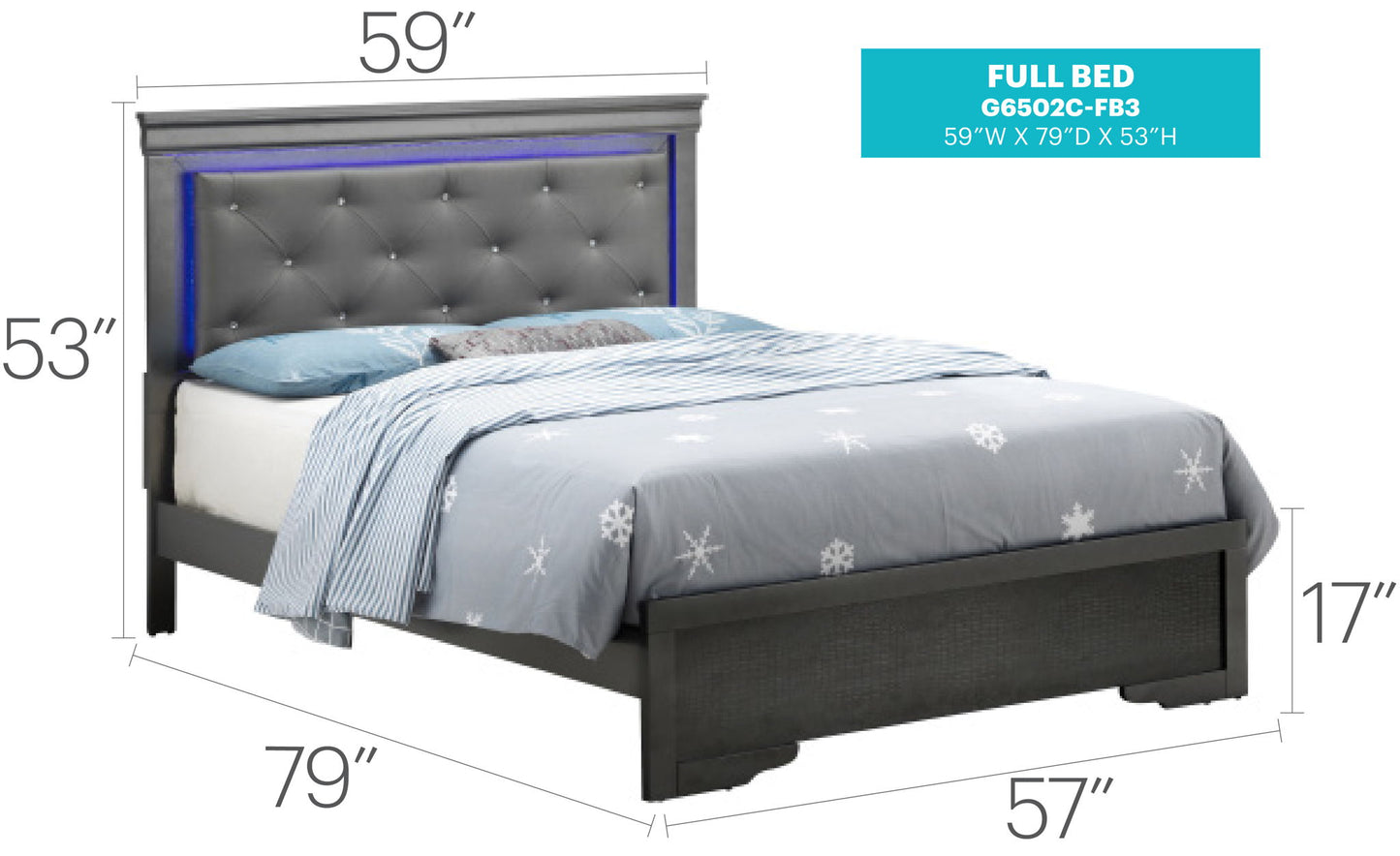 LED Elegant Bed