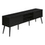 TV Stand, Media Entertainment Center, Storage Cabinet, Console, Storage Shelves, Bedroom, Living Room, Contemporary, Modern - Black
