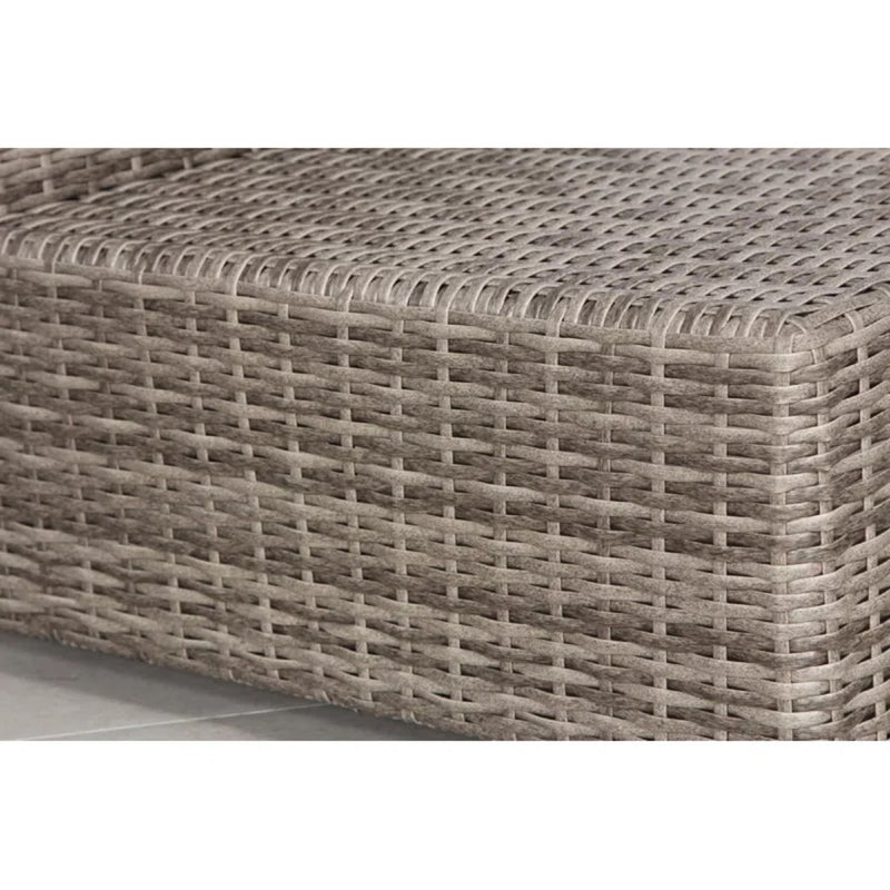 6 Seat Rattan Outdoor Lounge Set Durable - Gray Mix