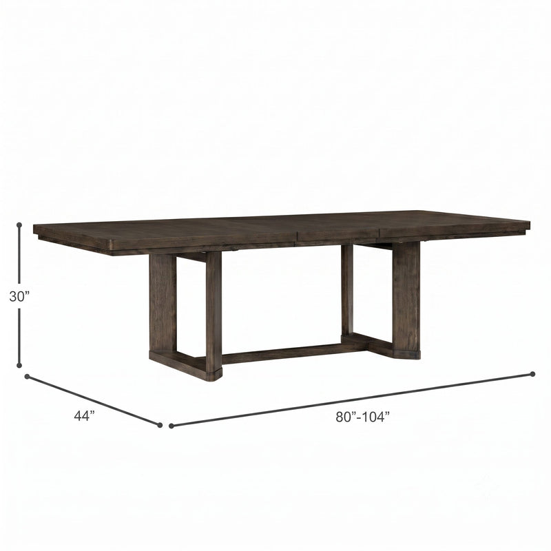 Trestle Dining Table With Leaf