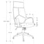 Office Swivel Chair, Adjustable Height, Ergonomic, Armrests, Contemporary & Modern