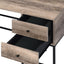 Desirre - Wirting Desk With USB Port - Oak