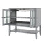 Bathroom Vanity With Ceramic Sink, Adjustable & Open Shelf