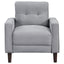 Harvey - Upholstered Tufted Accent Chair - Gray