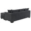 Pacheco - Upholstered Sleeper Sectional Chaise Sofa With Pocket Coils And Reversible Cushions - Dark Gray