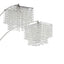 Bali - Shores Hanging Crystal Arc Floor Lamp Floor Lamp - Chrome