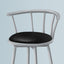 Swivel Stool Bar Height, Stylish Design Contemporary & Modern (Set of 2)