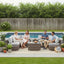 Wicker Sectional Seating Group With Cushions