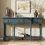 Retro Console Table With 3 Soft Close Drawers