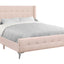 Queen Size Bed Upholstered - Pink