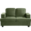 Modern Loveseat, Comfortable 2 Seater Couch With Deep Seating, Loose Back Cushions, Wide Arms