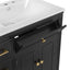 Bathroom Vanity With Sink, 1 Tip Out Drawer, 3 Side Drawers, Adjustable Shelf
