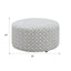 Round Ottoman - Gray