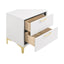 Karena - 2 Drawer Rectangular Nightstand - White