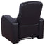 Greenfield - 3 Seater Home Theater With Storage - Black