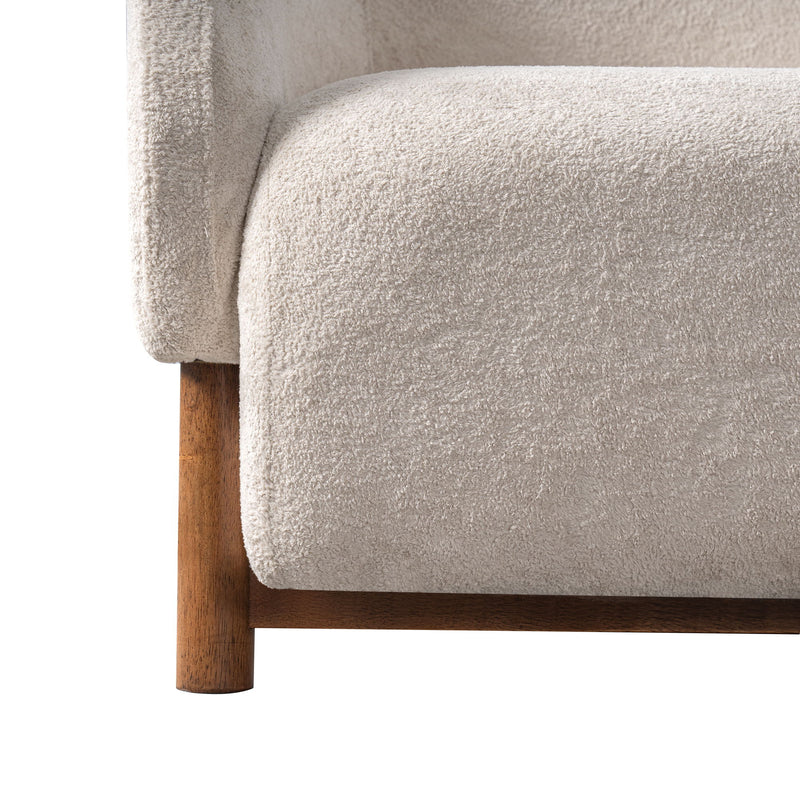 Modern Accent Chair With Recessed Arms And Tight Back