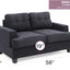 Stylish Transitional Loveseat For Two