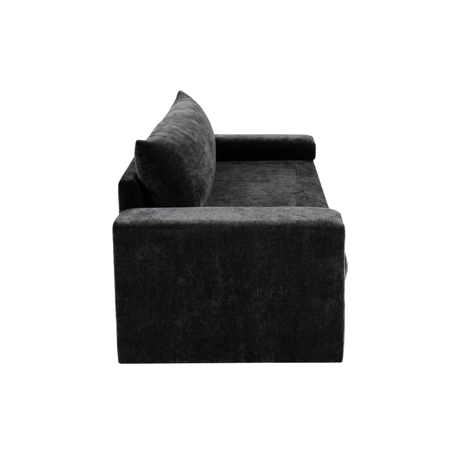 Upholstered 3 Seater Sofa With Wide Armrests