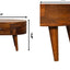 Mini Rounded Coffee Table - Chestnut
