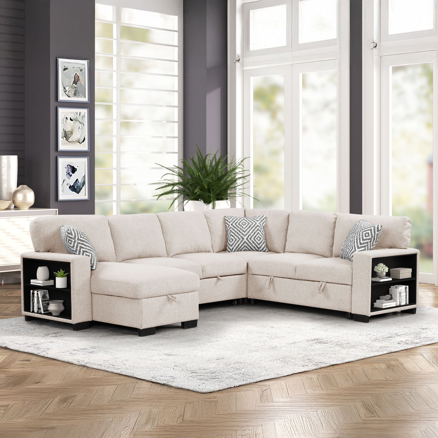 Cairo - Sectional With Pullout Sleeper