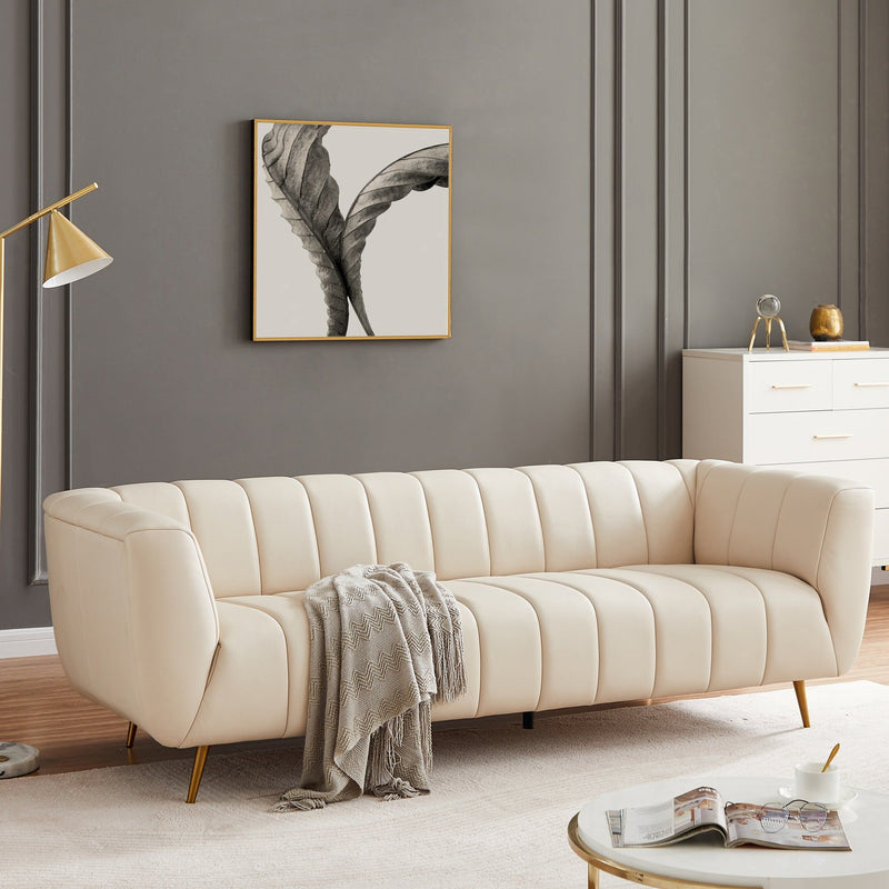 Lamattina - Genuine Italian Channel Tufted Sofa