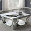 Shannon - Square Coffee Table - Silver