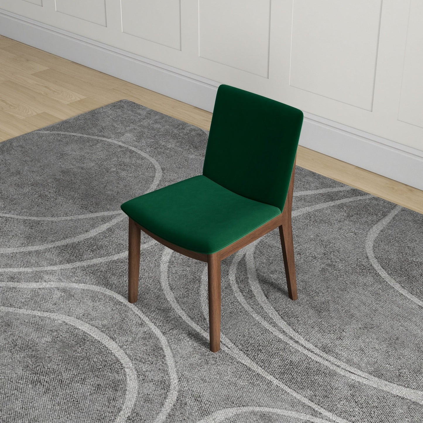 Laura - Mid-Century Modern Solid Wood Dining Chair (Set of 2)