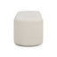 Fuji - Oval Storage Bench, Upholstered - Ivory White