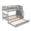 Stairway Bunk Bed & Storage And Guard Rail For Bedroom