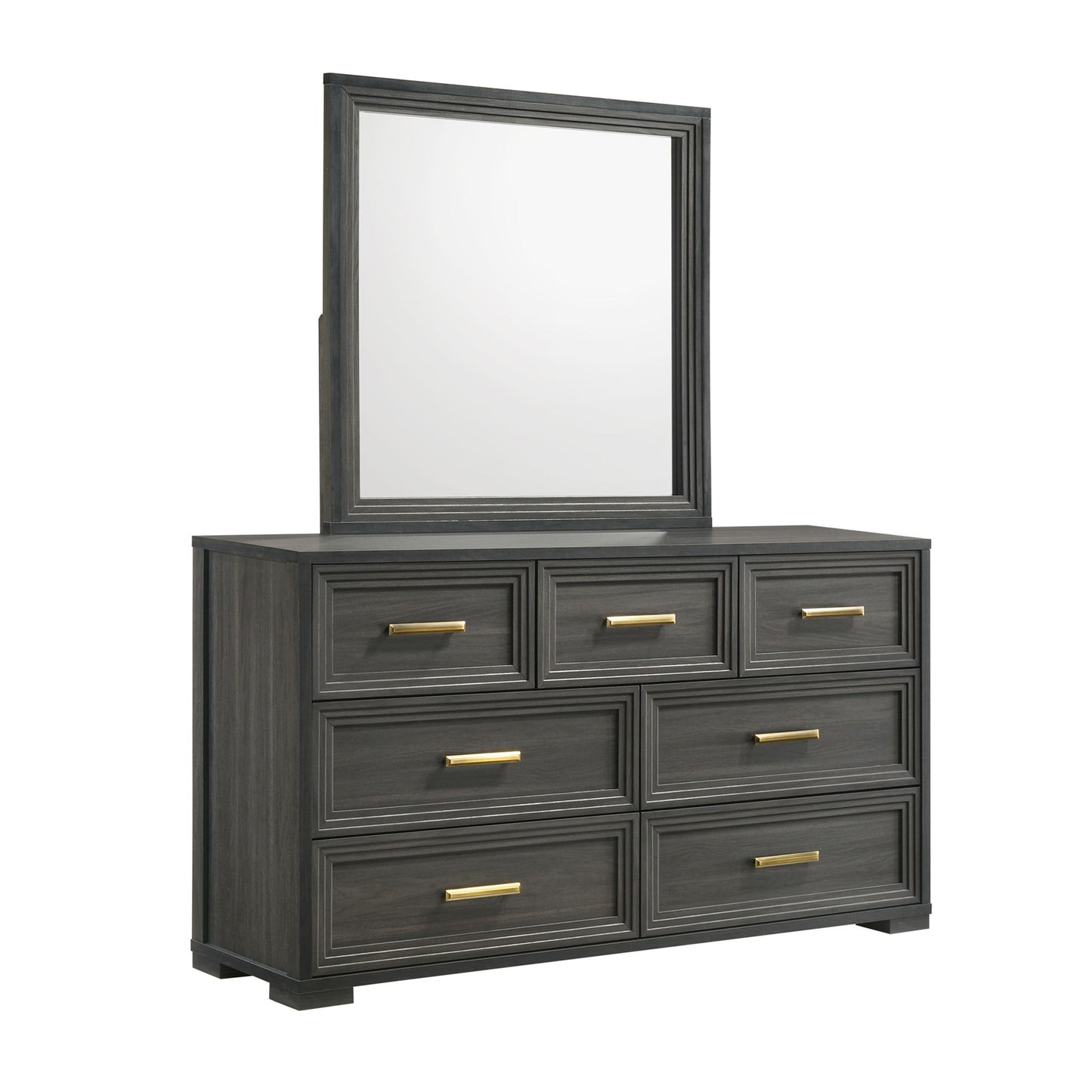 Colorado - Square Mirror (Dresser Not Included) - Charcoal