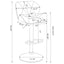 Kerwin - Upholstered Adjustable Bar Stool (Set of 2) - White
