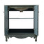 Vintage Bathroom Vanity With Ceramic Sink, Adjustable Shelves