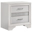 Transitional 2 Drawer Nightstand With Hidden Jewelry Tray