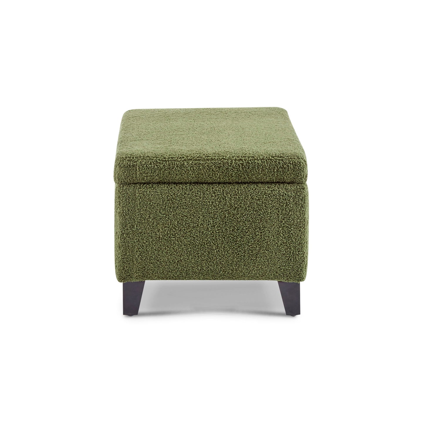 Storage Ottoman With Flip Top Lid - Retro Green