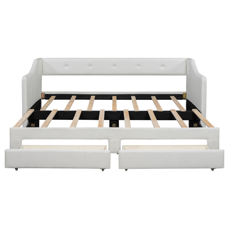 Upholstered Daybed With 2 Drawers