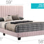 Channel Tufted Bed