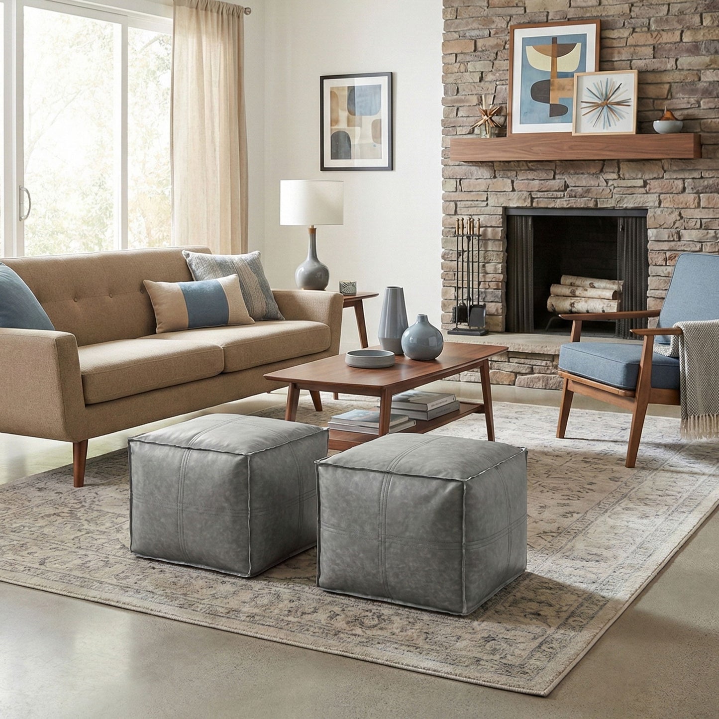 Brody - Versatile Square Pouf