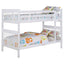 Madison - Twin Over Twin Bunk Bed With Slatted Design - White