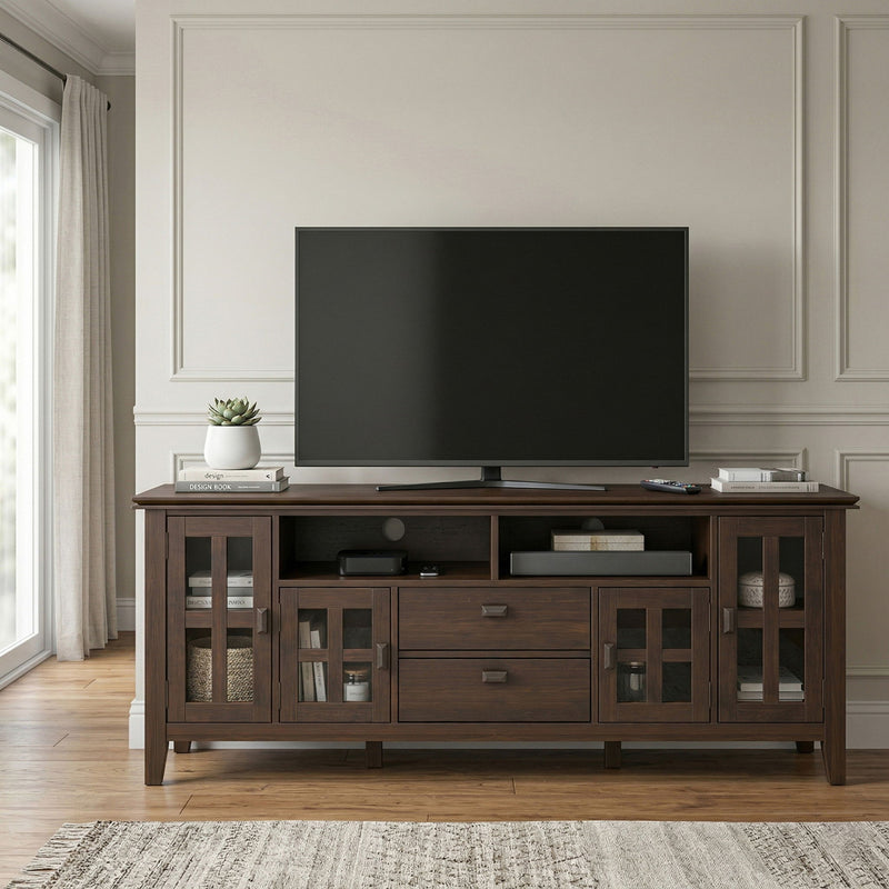 Artisan - TV Media Stand - Natural Aged Brown