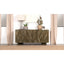Roman - 3 Door Server With Chevron Design - Brown
