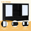 Double Sink Bathroom Vanity Set With Wall Mount Mirror Cabinet
